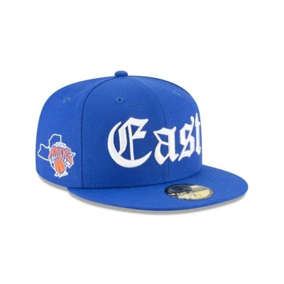 New York Knicks Gorra | New Era NBA League Script 59fifty Fitted Cap Mexico - Azules